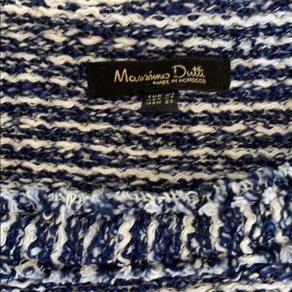 Massimo Dutti Blue and White Striped Sweater - Picture 3 of 4